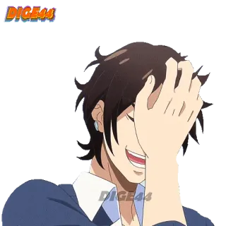 🤦‍♀️ DIGE44 Anime, Hoạt hình, Sticker, Đàn ông, Cười, Vui vẻ telegram sticker