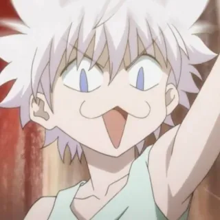 ⚡️ Killua Zoldyck Hunter x Hunter Аниме, Манга, Киллуа, Hunter x Hunter, Смешной, Мультфильм telegram sticker