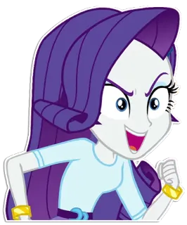 😃 Rarity My Little Pony, desenho animado, animação, Rarity telegram sticker