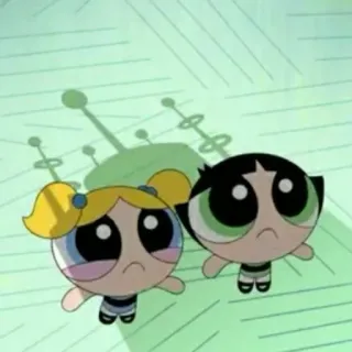 🎀 Bubbles Powerpuff Girls kartun, animasi, Bubbles, The Powerpuff Girls telegram sticker