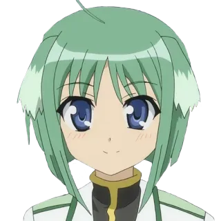 🙂 Anime, Nhân vật, Manga, Tóc xanh lá, Mắt xanh dương telegram sticker