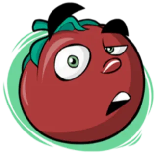 😶 tomat, kartun, buah, sayur, karakter, lucu whatsapp sticker