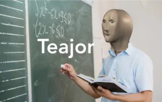 👩‍🏫 Teajon Mème, Stonks, Professeur, Mathématiques, Humour whatsapp sticker