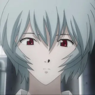 😕 Rei Ayanami Neon Genesis Evangelion Anime, Rei Ayanami, Evangelion, Personaje, Chica telegram sticker