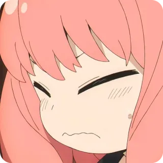 🙂 Anya Forger Spy × Family Anime, Spy Family, Anya, Kreskówka, Manga, Słodkie telegram sticker