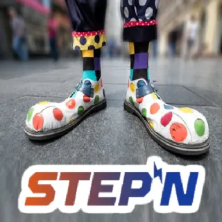 🏃‍♂️ STEP'N payaso, zapatos, pies, calzado, colorido whatsapp sticker
