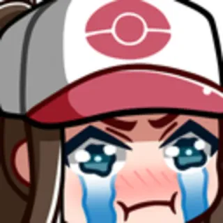 😭 Rosa Pokémon Anime, Pokémon, Rosa, Cartone animato, Pianto, Triste telegram sticker