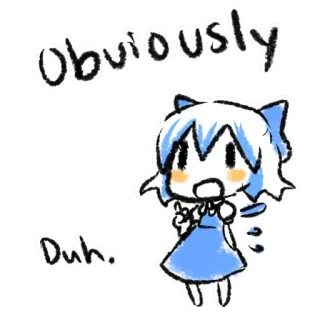✅ Obviously Duh. อนิเมะ, การ์ตูน, ชัดเจน, แน่นอน, มีม telegram sticker
