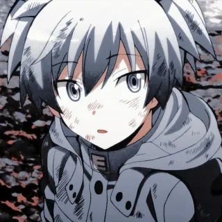 🦕 Nagisa Shiota Assassination Classroom anime, boy, nagisa shiota, assassination classroom, gray hair, hoodie, kawaii telegram sticker