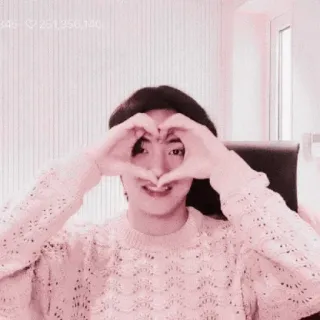 😀 человек, сердце, руки, любовь, жест, улыбка, портрет whatsapp sticker