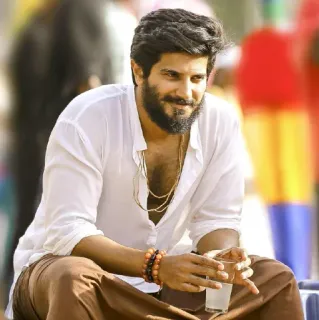 ❤️ uomo, ritratto, casual, Dulquer Salmaan telegram sticker