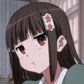 😕 anime, girl, cartoon, cute, manga telegram sticker