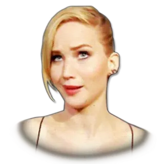 🙄 Jennifer Lawrence Jennifer Lawrence, actress, celebrity, portrait, blonde hair telegram sticker