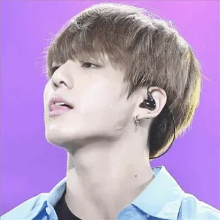 😑 Jungkook Jungkook, BTS, K-pop, chanteur, homme, portrait, idole telegram sticker