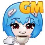 Ayanami Rei (@yovssmash) whatsapp stickers