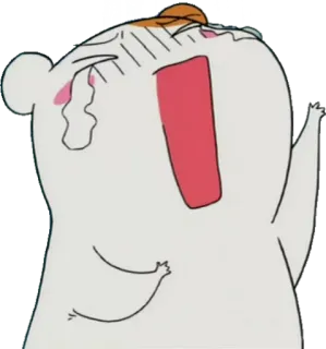 😭 płacz, smutny, łzy, kreskówka, emocjonalny telegram sticker
