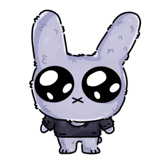 🥺 bunny, cute, rabbit, cartoon, sticker telegram sticker