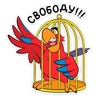 Попугай Яго :: @TgSticker telegram stickers