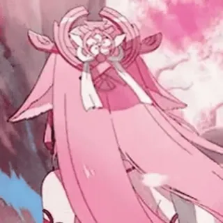 💖 Yae Miko Genshin Impact videogame, personage, Genshin Impact, Yae Miko, anime, roze haar, vos telegram sticker