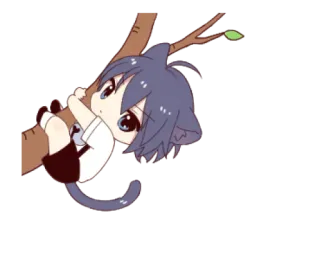 🐱 Чиби, Аниме, Кот, Милый, Манга, Животное, Каваий whatsapp sticker