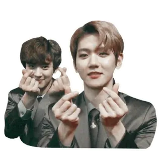 💞 K-Pop, corazón con manos, pop coreano, idols, música, entretenimiento, boy band whatsapp sticker