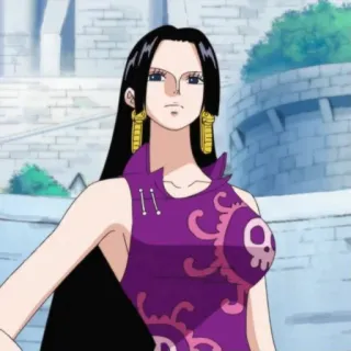 🥰 Boa Hancock One Piece Anime, Pirata, Rainha, Hancock telegram sticker
