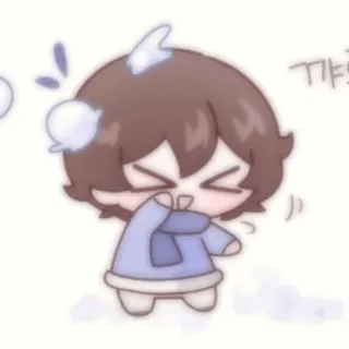 🍫 꺄! Chibi, Salju, Kartun, Lucu, Karakter telegram sticker