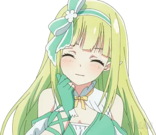 😊 Anime, Mädchen, süß, lächelnd, kawaii, Anime Mädchen telegram sticker