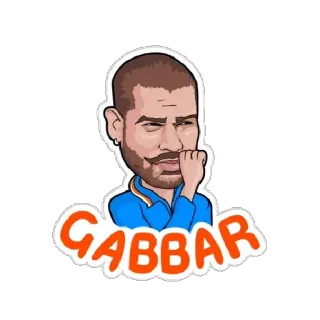 👹 GABBAR cartoon, indian, man, gabbar, portrait whatsapp sticker