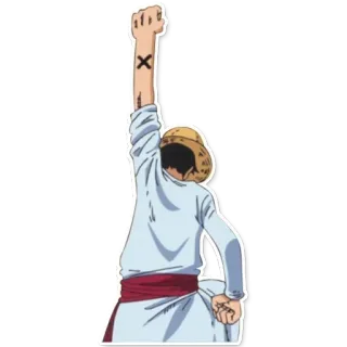 ✊ Monkey D. Luffy One Piece One Piece, Luffy, Anime, Pirata, Sombrero de paja whatsapp sticker
