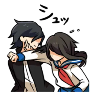 👊 gifle, animé, dessin animé, violence, colère telegram sticker