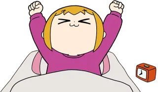 🌞 anime, cartoon, morning, wake up, cute, kawaii telegram sticker