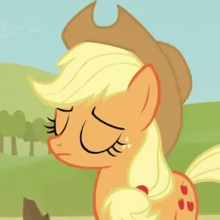 😞 Applejack My Little Pony Pony, Applejack, My Little Pony, Cartoon, Freundschaft ist Magie, Equestria telegram sticker