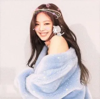 🐤 Jennie kpop, jennie, glitter, schattig, koreaans telegram sticker