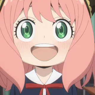 🥜 Anya Forger Spy x Family Anya, Spy x Family, anime, słodkie, dziewczyna, kreskówka telegram sticker