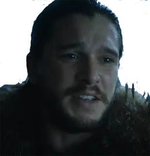 😃 Jon Snow Game of Thrones Jon Snow, Game of Thrones, Serie TV telegram sticker