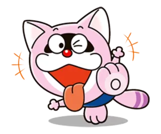😜 漫画, 動物, 猫, 中指, 失礼, ステッカー whatsapp sticker