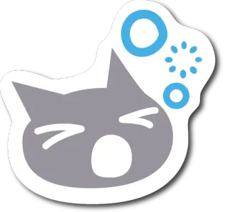 😪 kucing, stiker, hewan, kartun telegram sticker