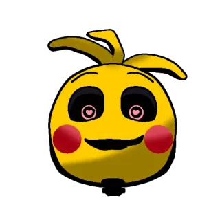 ❤️ Chica Five Nights at Freddy's Five Nights at Freddy's, Chica, horror game, animatronic, video game, creepy telegram sticker