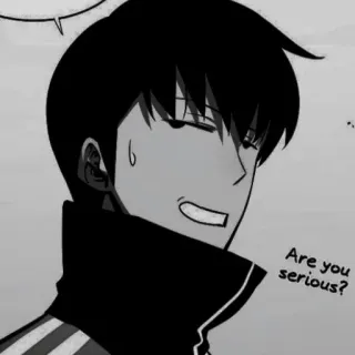 ⚓️ Are you serious? manhwa, anime, character, serious, question telegram sticker