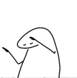 😏 stick figure, meme, cartoon, illustration, simple, character telegram sticker