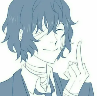🖕 中指, 冒犯, 手势, 卡通, 动漫 telegram sticker