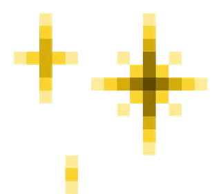 🌟 cross, golden, plus, geometric, pixelated telegram sticker