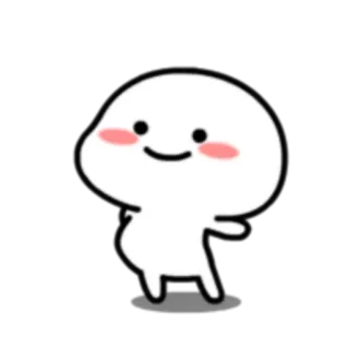 😊 น่ารัก, สีขาว, หยด, ตัวละคร telegram sticker
