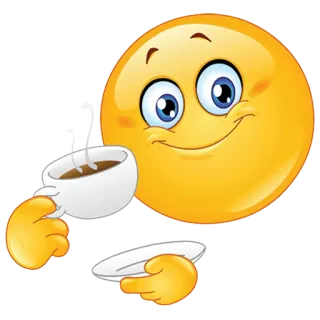 ☕ Emoji, Café, Boisson, Sourire, Tasse, Boire telegram sticker