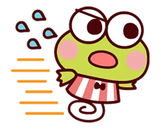 🐇 I AM GOING TO KILL YOU grenouille, Keroppi, en colère, menace, animé telegram sticker