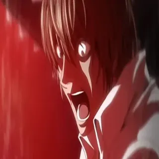 📓 Light Yagami Death Note Аниме, Смерть, Death Note, Лайт, Ягами telegram sticker