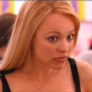 🙄 Regina George Mean Girls adolescente, filme, loira, escola, Regina George telegram sticker