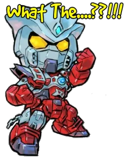 😡 What The.....???!!! Roboter, Cartoon, Ausrufezeichen telegram sticker