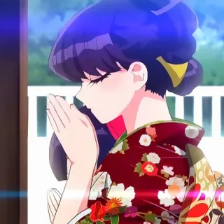 🙂 Komi Shouko Komi Can't Communicate Anime, Komi Can't Communicate, Komi Shouko, Mignon, Fille, Manga whatsapp sticker